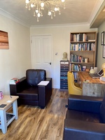 Gallery Photo of Private and comfortable consultation room to share your problems in the strictest confidence. Private medical consultation and psychotherapy.