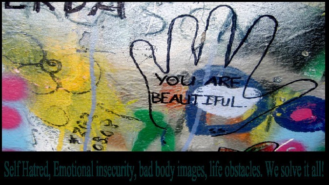 Gallery Photo of All about self-esteem, self-hatred, emotional insecurities, bad body image, life obstacles.