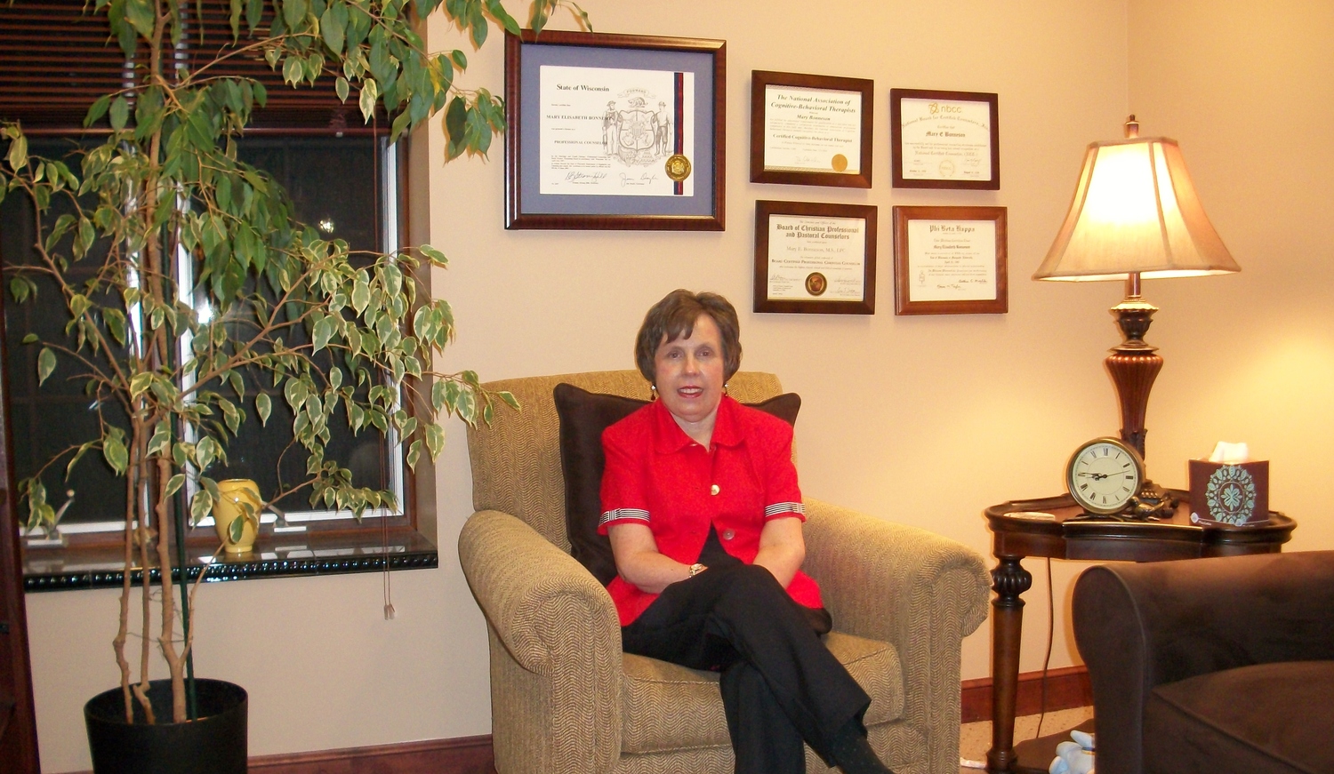 Gallery Photo of Mary Bonneson, MS, LPC, NCC at work, ready to assist you.