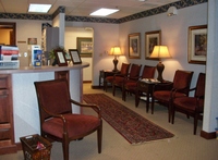 Gallery Photo of Reception area with comfortable chairs, magazines, and pleasant music.