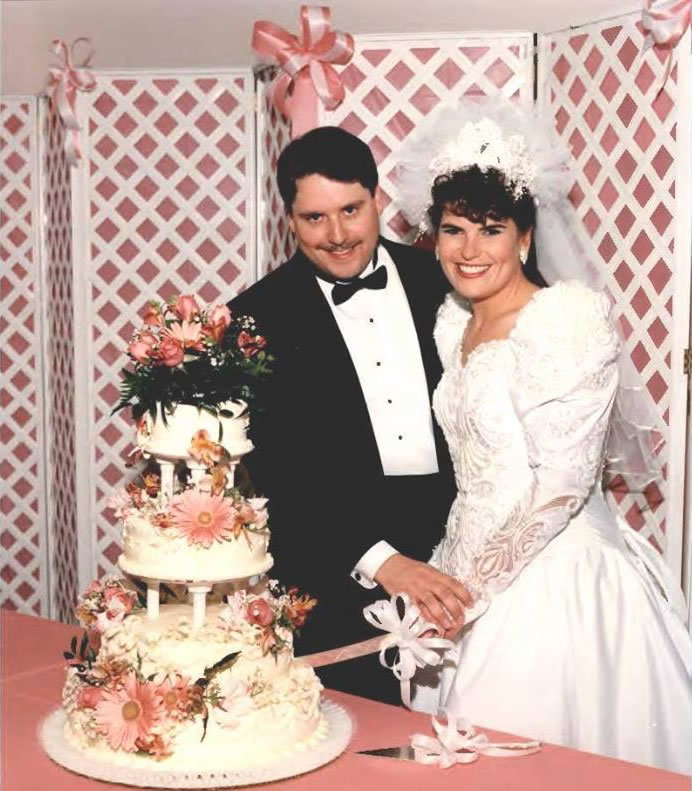 My beautiful bride and I at our wedding over 20 years ago