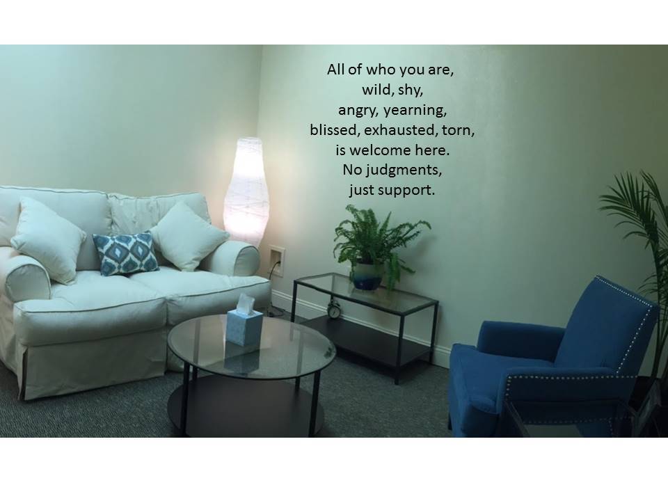 Gallery Photo of You're welcome to find comfort and deep listening at my indoor office.