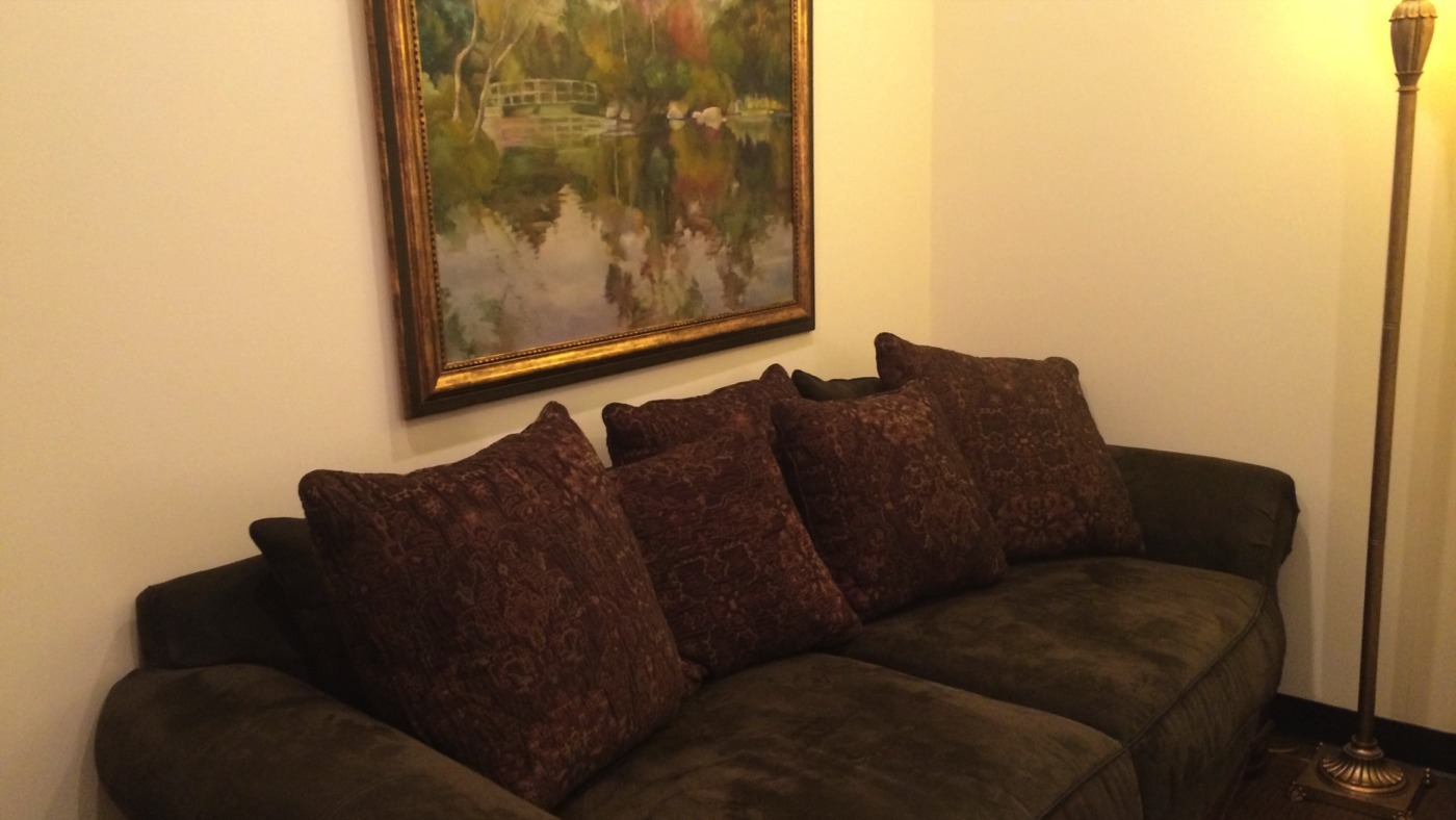 Gallery Photo of Comfy sofa in the waiting room.