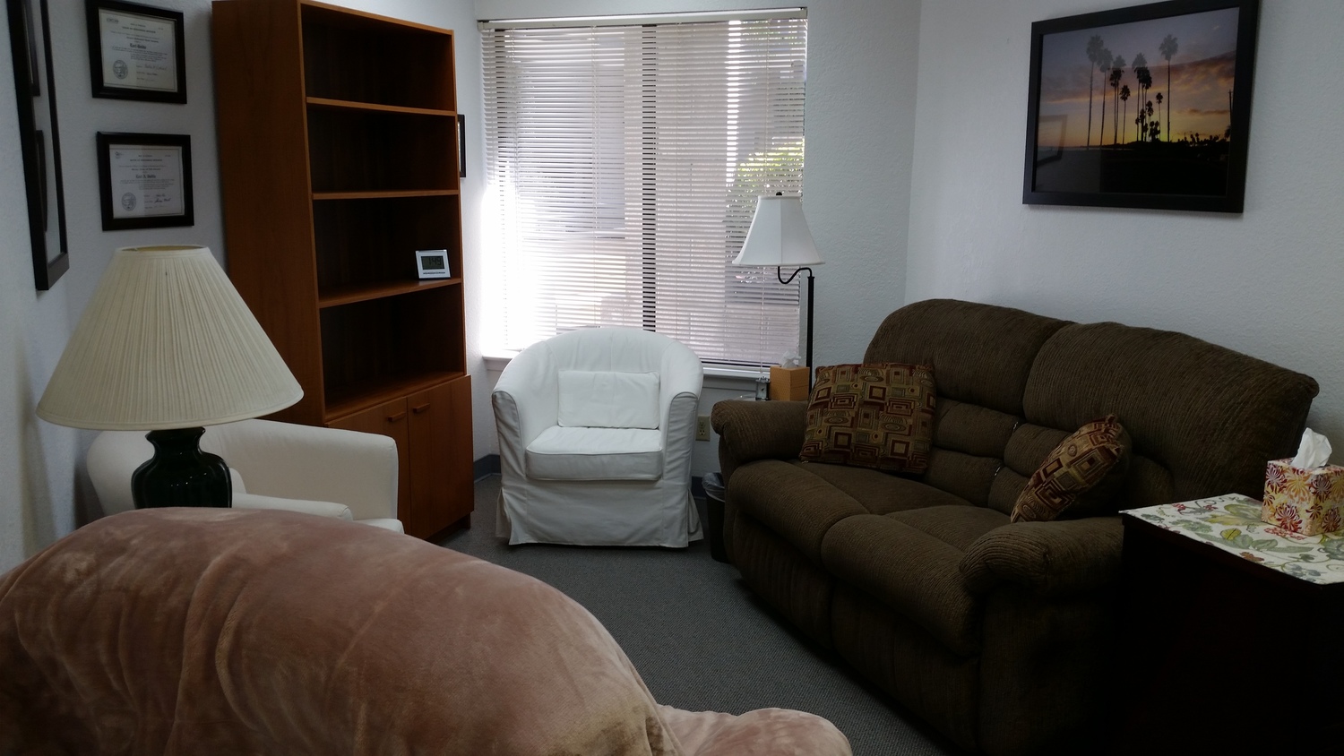 Gallery Photo of The couch is also a rocker and recliner.  Nice for doing relaxation exercises.