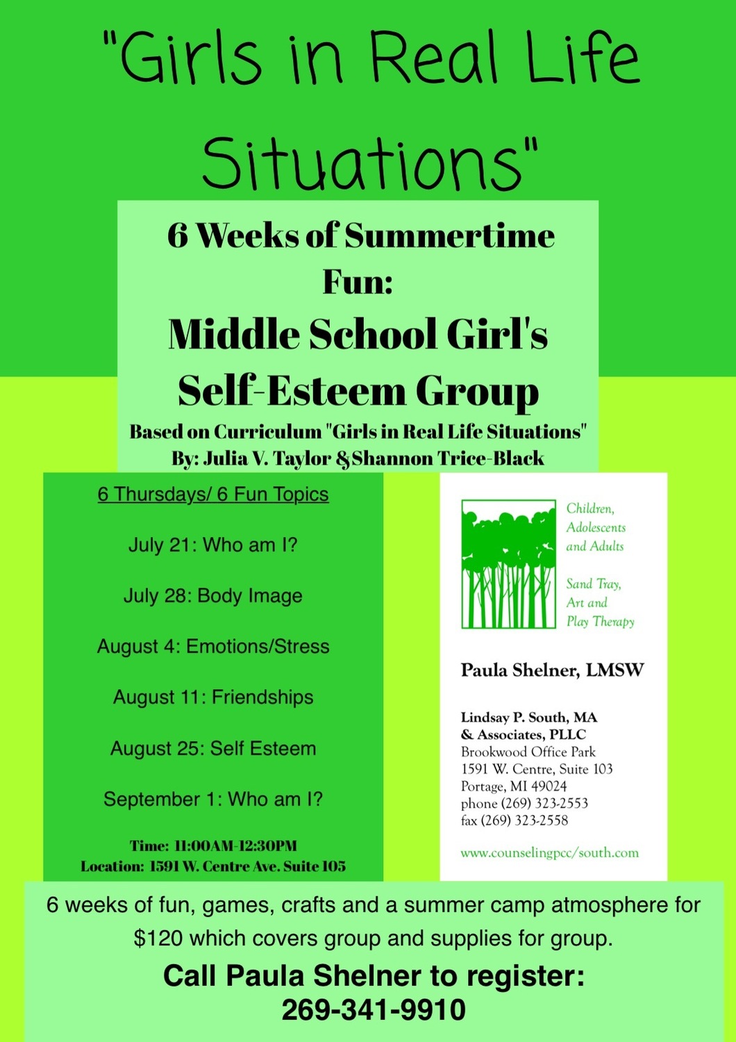 Gallery Photo of Self Esteem Group: Middle School Girls