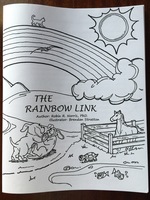 Gallery Photo of The Rainbow Link - Activity Book helps kids to express their feelings about the loss of a pet. Available through www.wind-opt.com