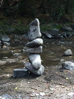 Gallery Photo of A cairn: the cross section of art, nature and meditation therapies.