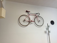 Gallery Photo of My old CURTO race bike with a Scott drop in H bar as a holder on the wall