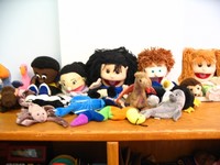 Gallery Photo of Multicultural puppets and animals.