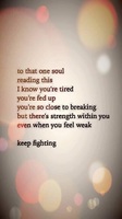 Gallery Photo of Keep Fighting. Don't Give Up...Ever.