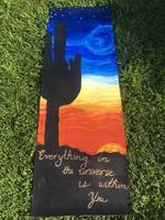 Gallery Photo of Custom mat created with an Arizona sunset theme