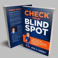 Gallery Photo of My first book, Check Your Blind Spot, outlining 7 areas that limit our personal and professional health, happiness and productivity