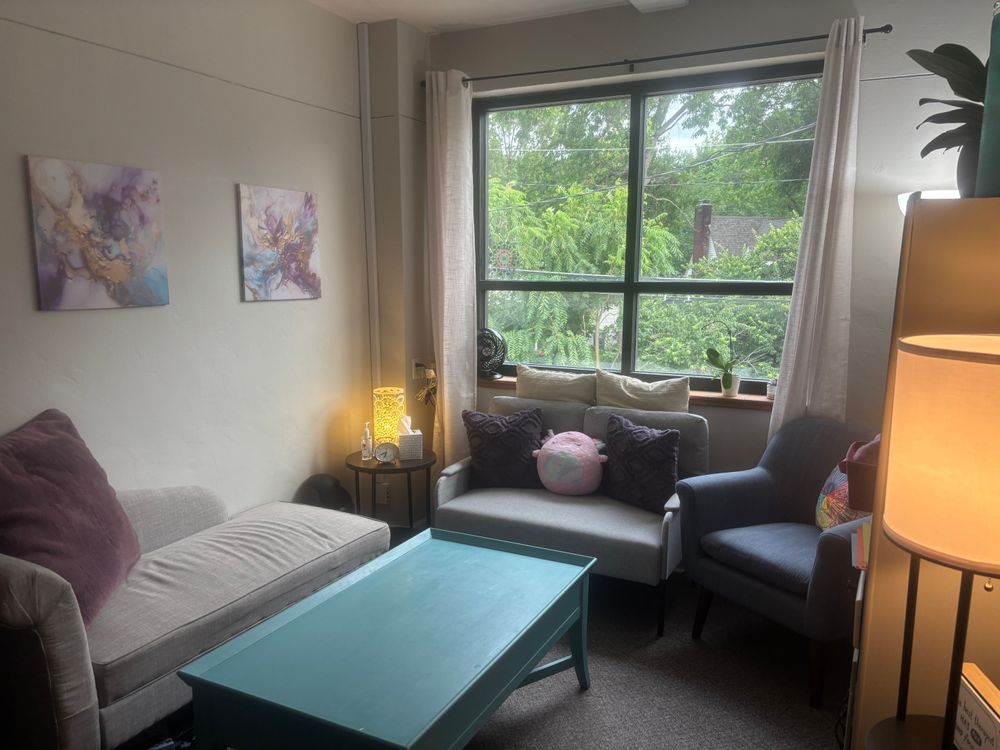 I have always dreamed of having my own therapy practice. My hope is this will be a calm, accepting space where you can be your authentic self. 