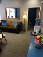 Gallery Photo of Willow Arts offers a private entrance, comfortable waiting area, three treatment rooms, plus a large group therapy / stage area for music therapy.