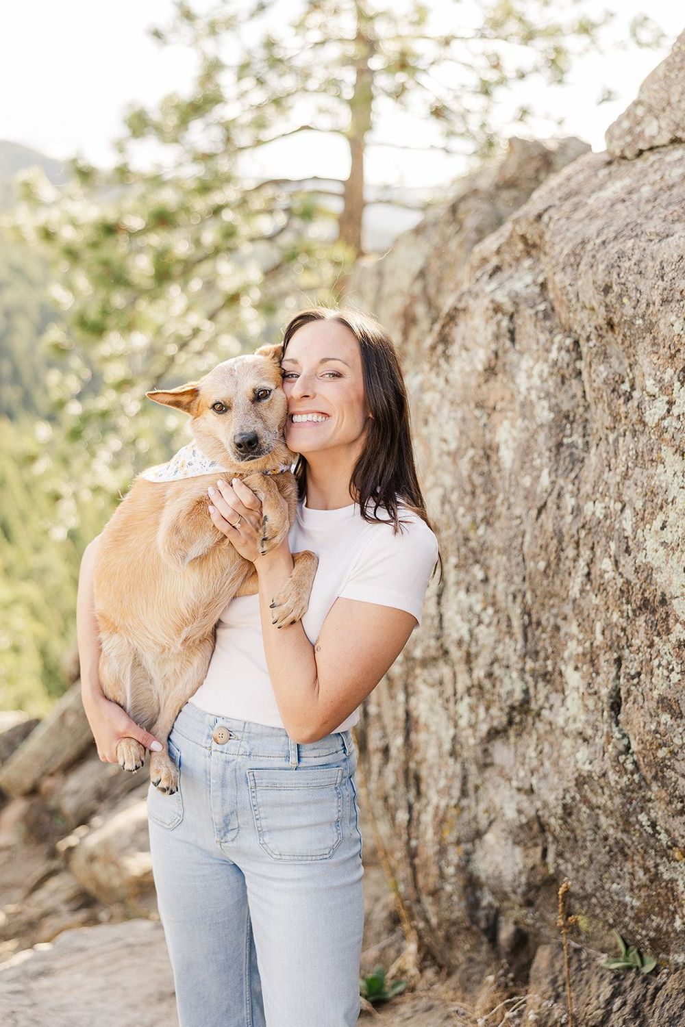 My therapy dog, Breslin and I!