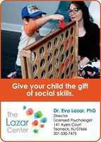 Gallery Photo of Dr. Eva helps children learn the skills necessary to successfully navigate social interactions.