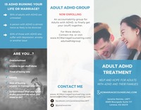 Gallery Photo of Adult ADHD Treatment Front of Brochure - Including Group Info