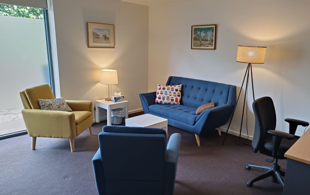 A warm and inviting space to relax and explore deep conversations together