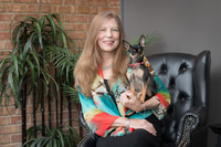 Gallery Photo of Dr. Casey with Therapy Dog Myla
