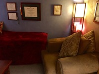 Gallery Photo of Cozy Hypnosis Room. Sit, Lounge or Recline. (Frisco Location)