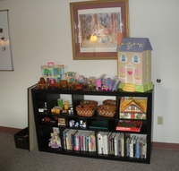 Gallery Photo of Toys are available for play therapy and to entertain young family members while their parents are in session.