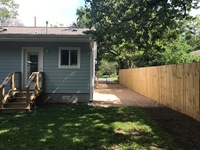Gallery Photo of Park in the driveway, then walk around the back of the house to the beautiful backyard.  Quiet, private, and convenient.