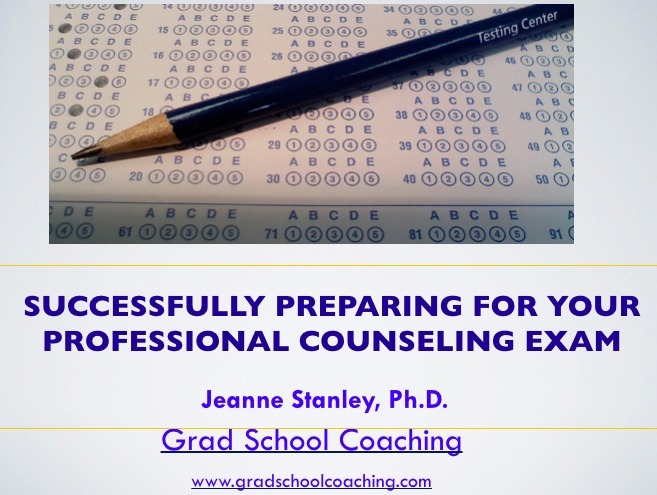 How to best prepare for the National Counseling Exams (NCE & NCMHCE) - Trainings held in graduate programs or online for individuals or small groups
