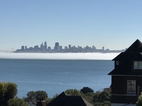 Gallery Photo of View of San Francisco and the fog from the deck at Alta Mira