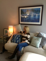 Gallery Photo of My friend visiting my office. Not a client! I love my calm, safe space.