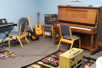 Gallery Photo of Music therapy and hands on crafts and art therapy.