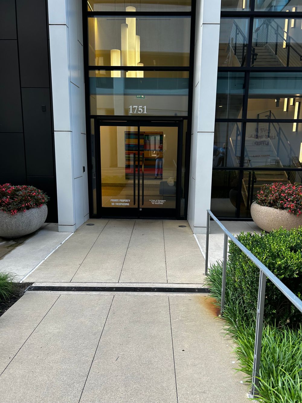 Easy access to office.  Located close to TCU, and 1-30.  This is the office entrance from outside.  