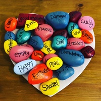 Gallery Photo of Therapy stones, used as prompt to unlocking emotions