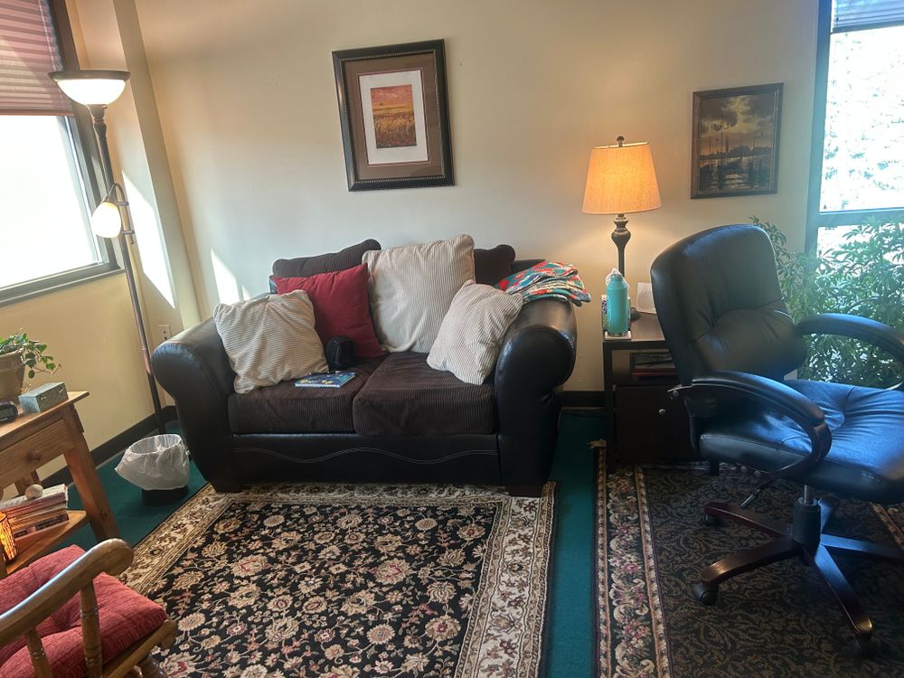 Third floor office with lovely view of downtown Estes Park.