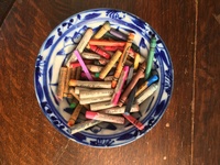 Gallery Photo of Sometimes my clients like to reconnect with their inner healing creativity by trying out art materials like crayons, clay, puppets or paints.