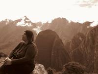 Gallery Photo of At Machu Picchu, with Putucusi mountain in the back.