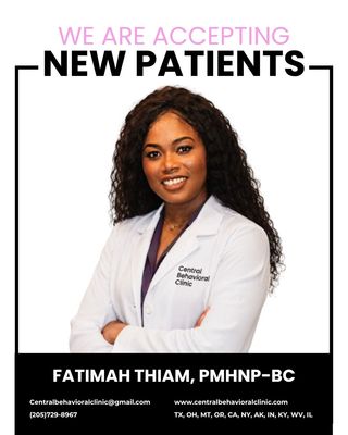 Photo of Fatimah Thiam - Central Behavioral Clinic LLC, Psychiatric Nurse Practitioner, NP, PMHNP