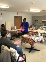 Gallery Photo of Chief Clinician, LaDonna Turner, LCSW presents on mental wellness at a senior resource fair in St. Louis, MO.