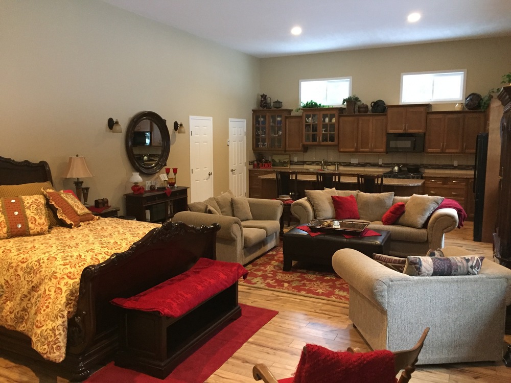 The suite where we house individuals, couples and families for 3 to 5 day intensives.  It is fully self contained.