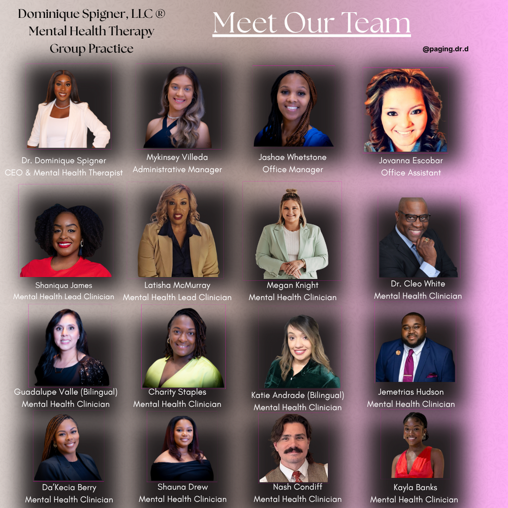 Meet our team of therapist ready to support you.