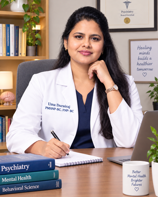 Photo of Uma Durairaj - Bright Life Psychiatry LLC, Psychiatric Nurse Practitioner, PMHNP, FNP-BC, MBA