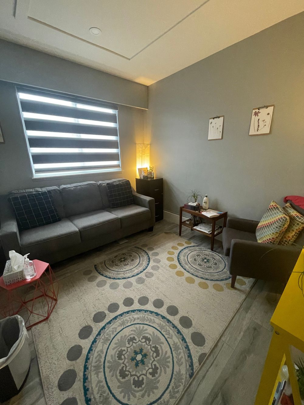 The cozy counselling space at Counselling on Main east location.