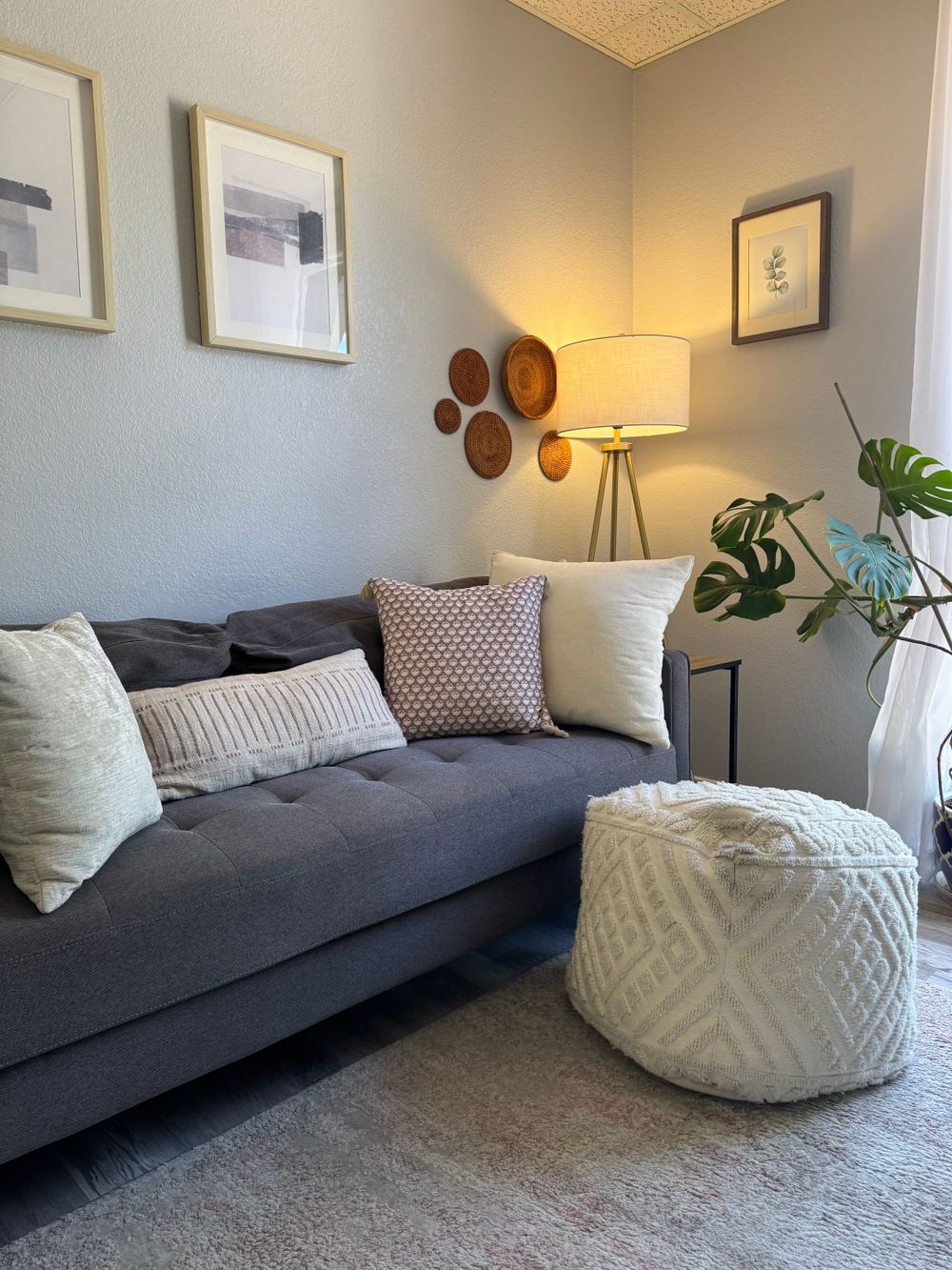 I offer in person sessions in downtown Austin. I love to make the space welcoming with comfy pillows, candles and tea!