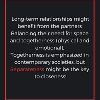 Gallery Photo of Don't be afraid of Space in your relationship!