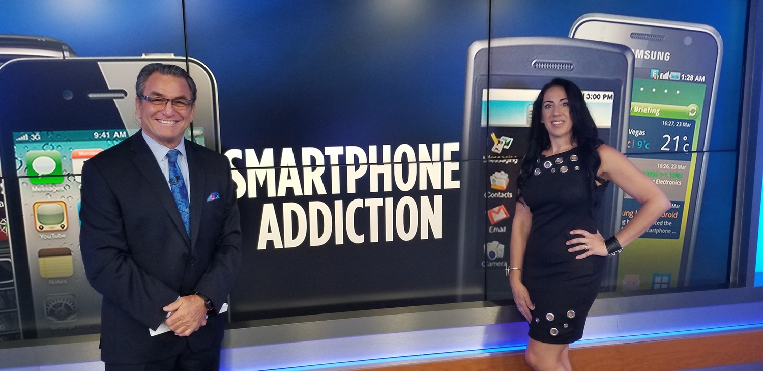 Gallery Photo of Dr. Cali Estes on NBC in San Diego to discuss internet addiction and social media anxiety. Do you have FOMO?