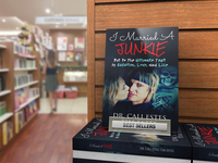 Gallery Photo of Dr. Cali Estes and Tim Estes best-selling book, I Married A Junkie. What is it like to be married to an active user?