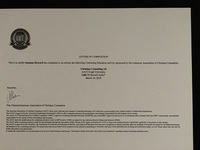 Gallery Photo of Letter of completion for Christian Counseling