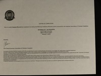 Gallery Photo of Letter of confirmation for Alcoholism and Addiction certification