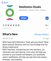 Gallery Photo of Lia Jamerson, Meditation Studio App: https://www.meditationstudioapp.com/lia-jamerson and https://go.onelink.me/app/Lia