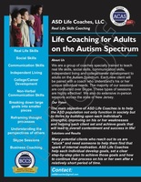 Gallery Photo of Life Coaching for Adults on the Autism Spectrum.  We teach a variety of real life skills including social and communication skills.