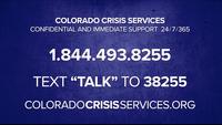 Gallery Photo of For all Emergencies: Please call 911, visit local E.R., or call Colorado Crisis Services. PS. Put this # in your cell phone -- it could save a life!